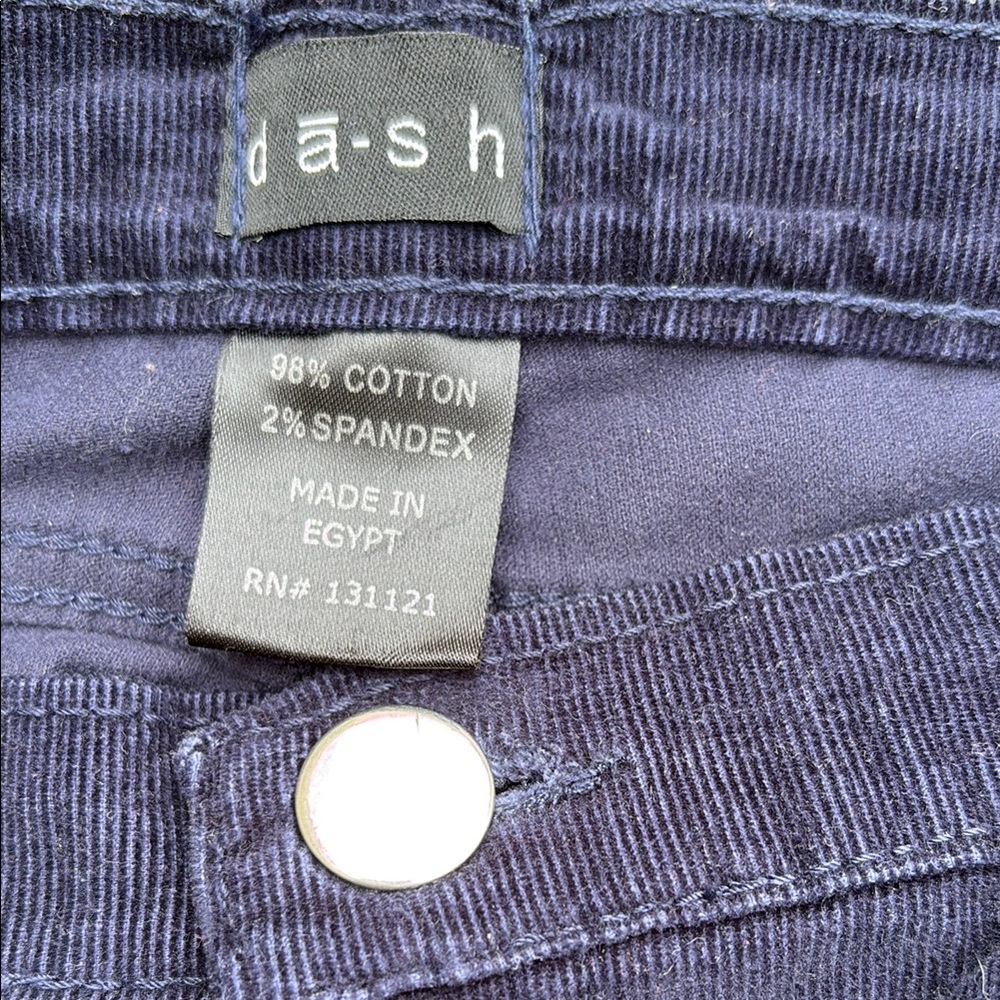 Dash Corduroy Blue Straight Leg Pants size 12 - Picture 4 of 6